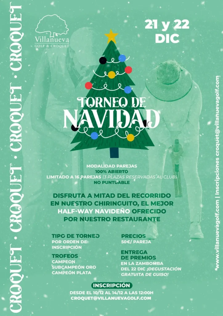 🎄 Torneo de Navidad de Croquet en Villanueva Golf & Croquet 🎄