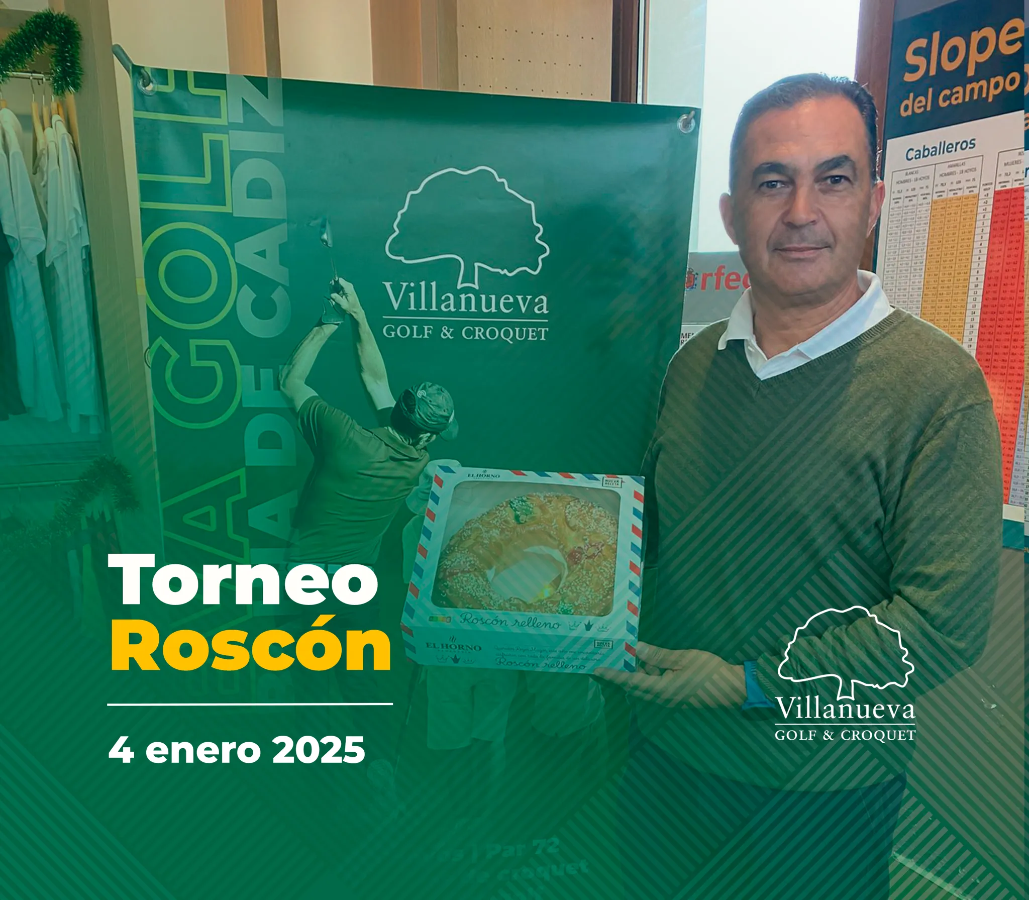 Torneo Roscon de Reyes 2025 Villanueva Golf 20 Villanueva Golf, Campo de Golf y Croquet. Club social en Cádiz