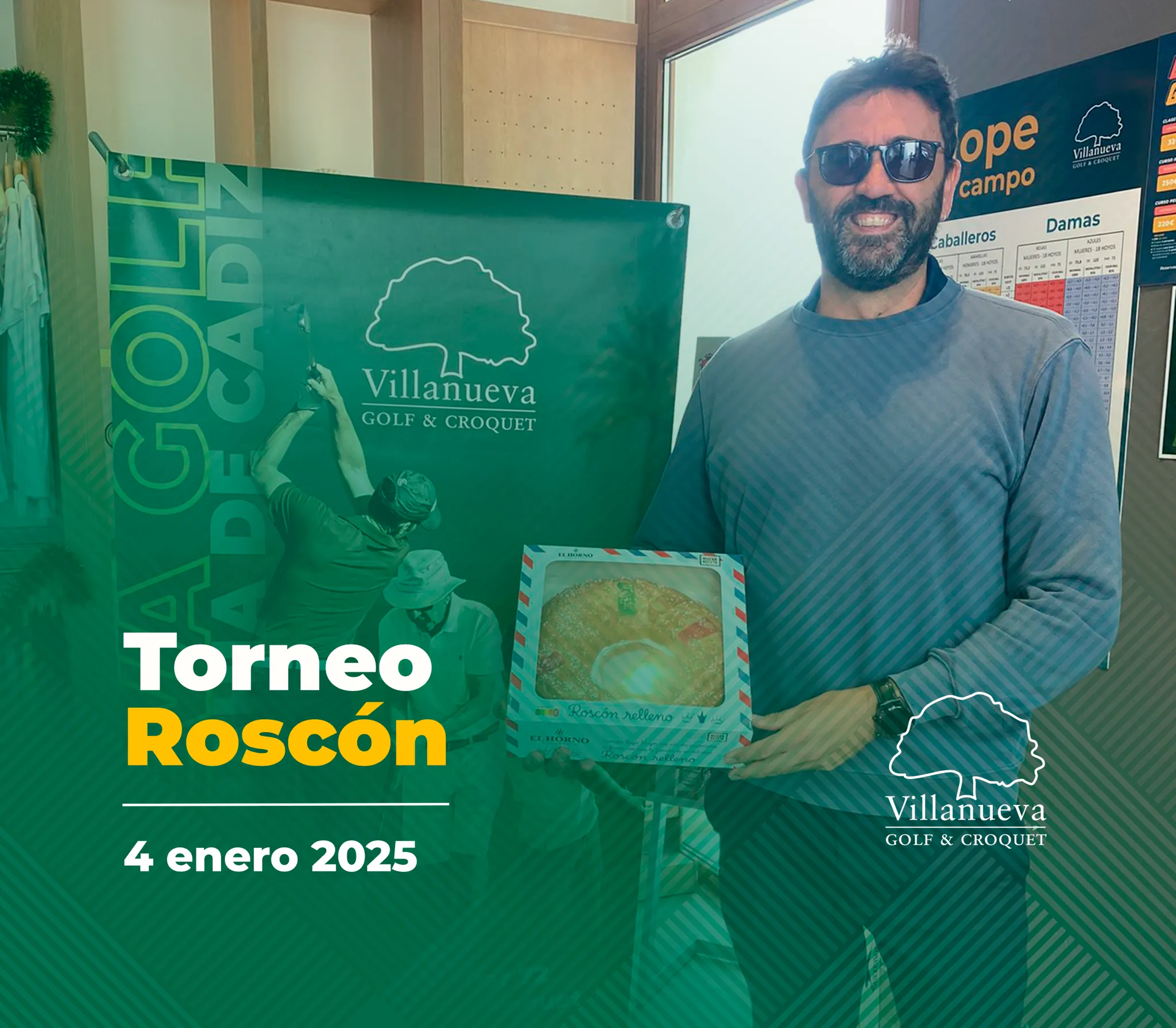 Torneo Roscon de Reyes 2025 Villanueva Golf 24 Villanueva Golf, Campo de Golf y Croquet. Club social en Cádiz