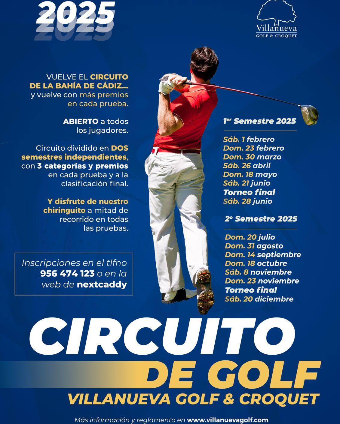 23 JUNIO CARTEL Villanueva Golf, Campo de Golf y Croquet. Club social en Cádiz